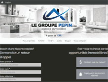 Tablet Screenshot of legroupepepin.com
